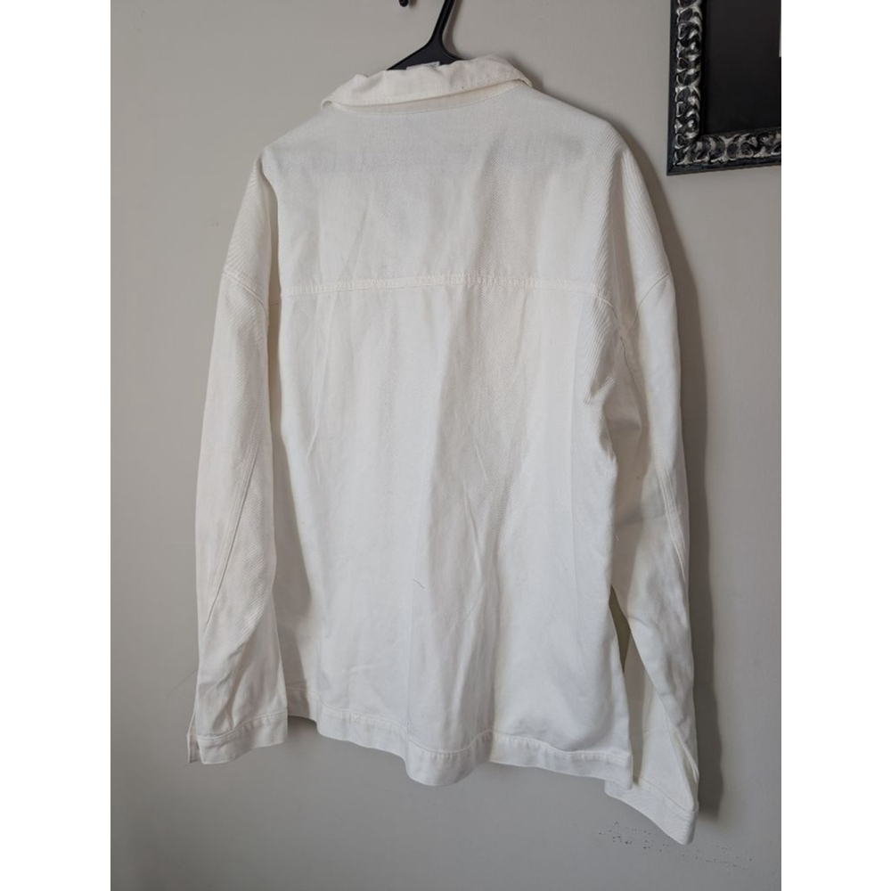 Pusheen White Denim Jean Jacket XL with Boba Cat Patch - Picture 5 of 5